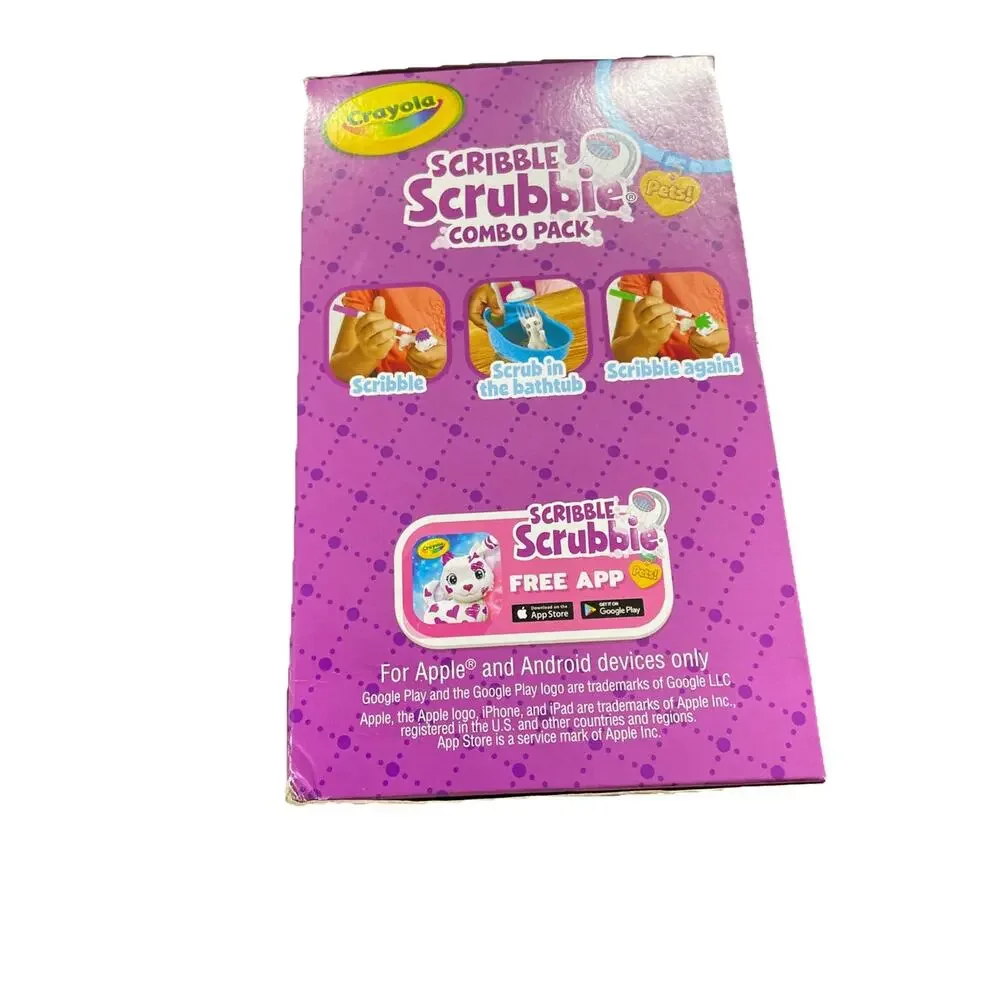 Crayola Scribble Scrubbie Pet Combo Pack With Washable Markers,